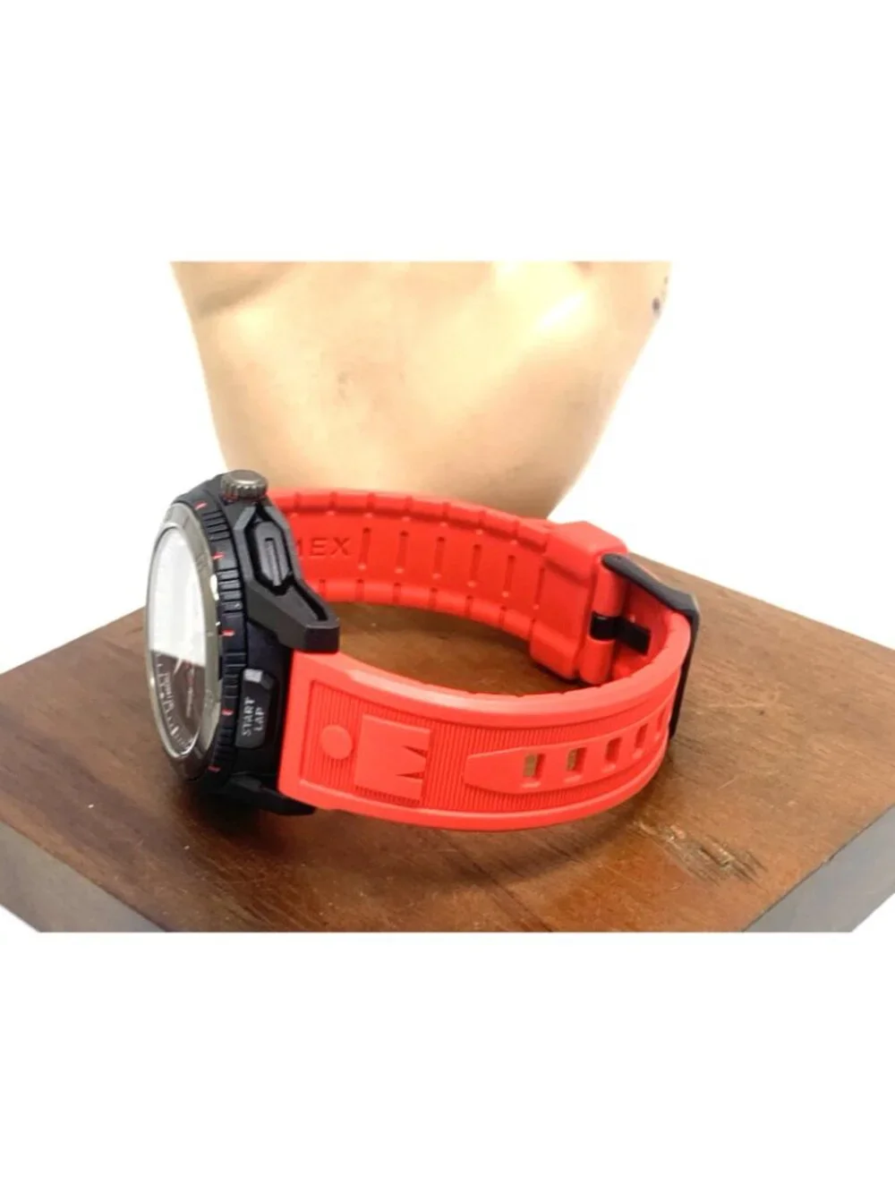 Timex Men's Watch TW5M55000 Ironman Quartz Sport Red Black Rubber Band 46mm